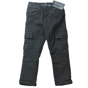 Boy’s Steve’s Jeans Black Cargo Stretch Denim Slim Fit‎ Sz 3T Toddler NWT